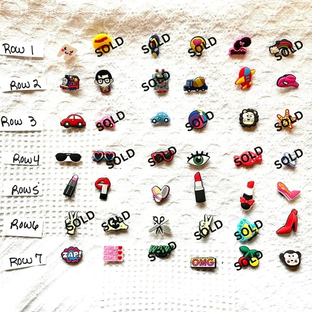 2/$5 CROCS JIBBITZ SHOE CHARMS- NEW, assorted- you pick!